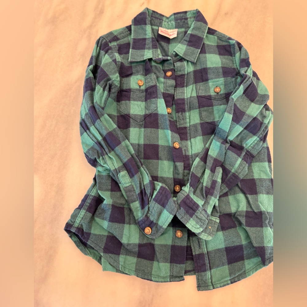 Hanna Anderson boys flannel shirt